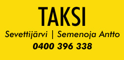 Taksi Sevettijärvi Semenoja Antto logo